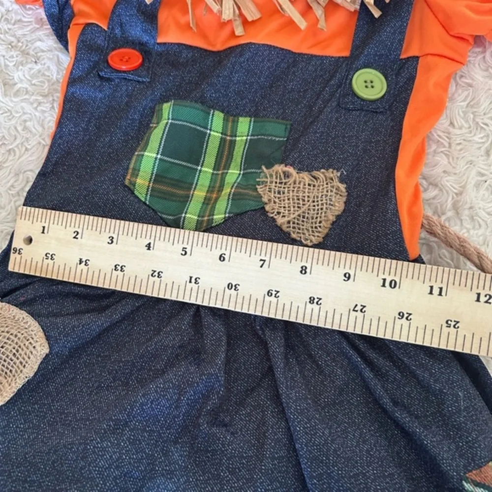 Kids Scarecrow Costume -‎ Orange and Blue size 6-7